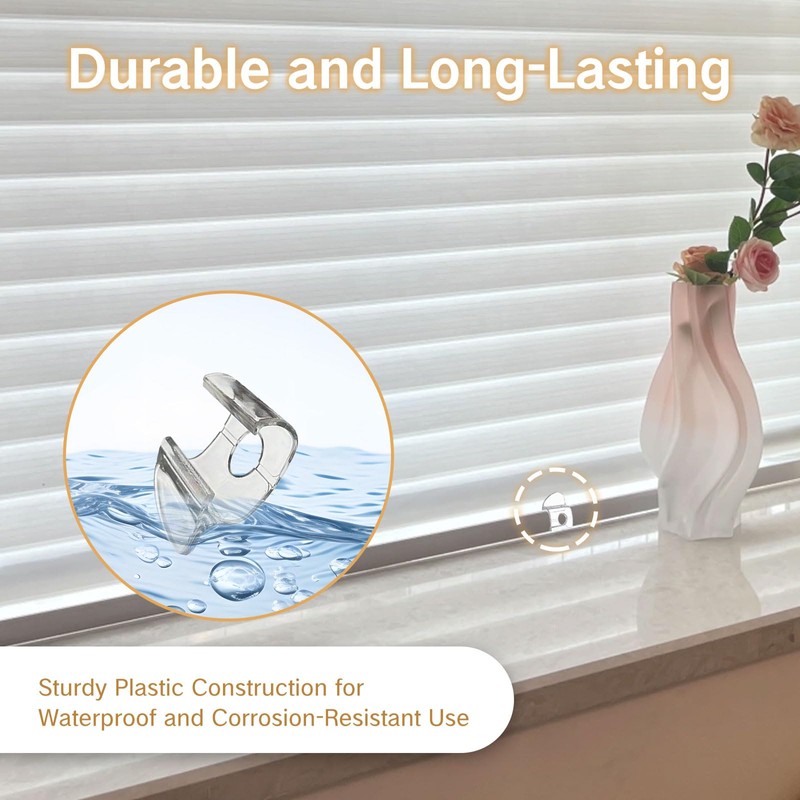 NIIIYTYB 6 Pcs Cordless Shade Handle Pull for Windows Graber