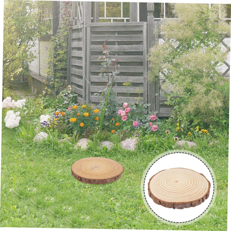 VICASKY Durable Garden Paver Wood Board Stepping Stone for Outdoor