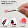 Silicone Lip Brush,Lipstick Applicator Brushes,Makeup Brushes,15Pc with 3colors (White Pink