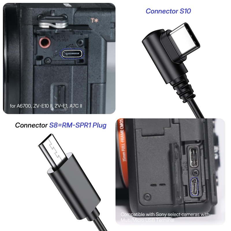 for Sony Rechargeable Camera Remote Control with Timer Intervalometer