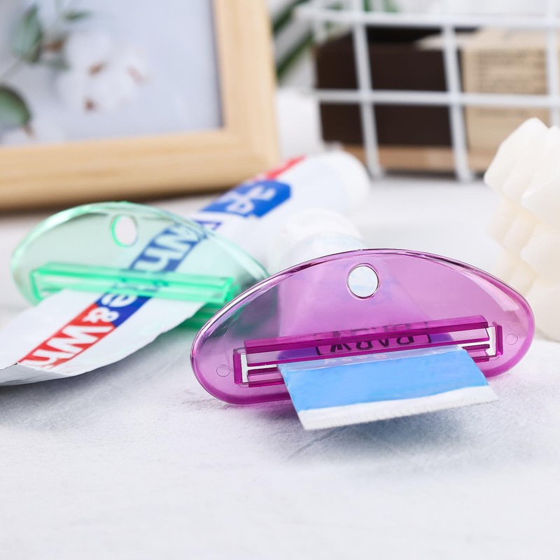 LOVEINUSA 4PCS Toothpaste Squeezers, Tube Squeezer Hanging Squeezer Dispenser Toothpaste
