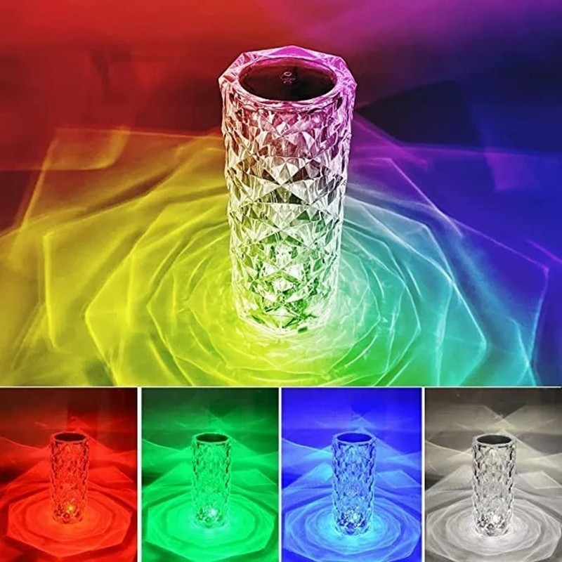 LED Night Lamp Touch Sensing Control PMMA Acrylic 16 Color