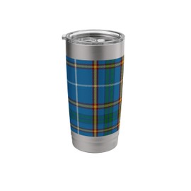 Bain Tartan Clan Scottish Surname Stainless Steel Insulated Tumbler