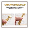 Mini Sugar Tongs, Stainless Steel Serving Tool - Rose Sugar
