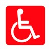 Handicap Sticker - Decal - Die Cut - Disabled Assisted