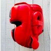PRIZE RING "Professional SX" Genuine Leather Headgear Red (L)