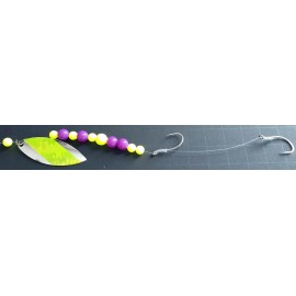Walleye Candy Lake Erie Walleye Candy #4 Willowleaf Worm Harness Nickel, Copper, Black Nickel