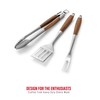 Heavy-Duty ​Dikela Wooden BBQ Grilling Tools Set. Extra Thick Stainless