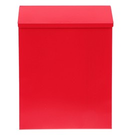 Yardwe Mailbox Outdoor Decor Black Mailbox Home Decoration Large Mailbox Donation Box Hanging Secured Postbox Private Mail Container Letter Post Box European Style Letter Box Ballot Box