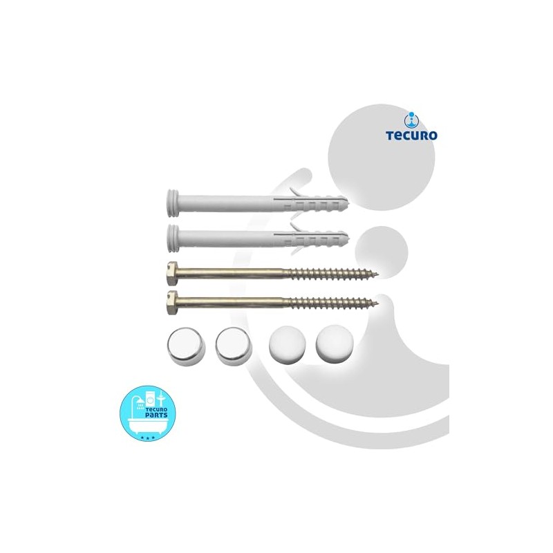 tecuro -436785 Toilet Mounting Set 6 x 85 mm with
