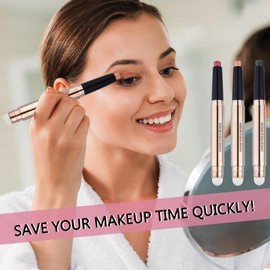 Metiplou White Eyeshadow Stick eyeliner pencil Eye Makeup Cream Shimmer Smooth Glitter Dark Light Matte Single Crayon Primer Palette Hypoallergenic Natural Waterproof Long Lasting Eyeshadow 01