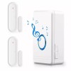 besttechtrading Door Open Sensor Chime 2 Magnetic Sensor Wireless Alarm