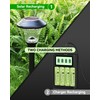 Howardly Ni-MH AA 600mAh 1.2v Rechargeable Battery for Solar Lights,