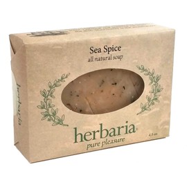 Herbaria Sea Spice Handcrafted All-Natural Soap with Essential Oils. 4.5 oz Bar. Enjoy 60 More Skin-Friendly Varieties.
