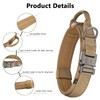 Tactical Dog Collar and Leash Set Adjustable Nylon Military Dog