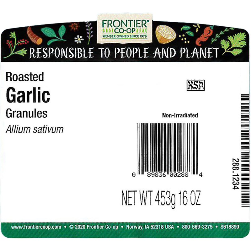 Frontier Co-op Roasted Garlic Granules 1lb