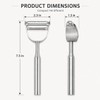 2-in-1 Julienne Vegetable Peeler, Stainless Steel Y Peeler with Dual
