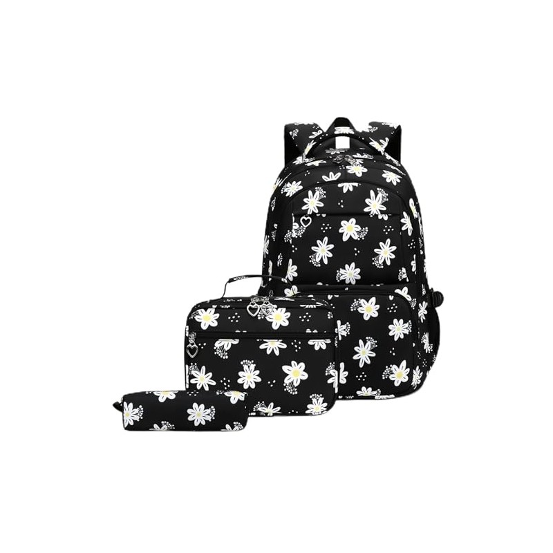 VIDOSCLA Girls Daisy Backpack Elementary Students BookBag School Bag for