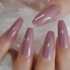 CoolNail Dark Purple Pink Press on False Nails Extra Long
