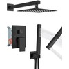 GBBNE Shower Faucet Set 8-Inch Rain Shower System Matte Black