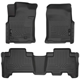 Husky Liners 98571 Fits 2010-13 Lexus GX460, 2010-12 Toyota 4Runner Weatherbeater Front & 2nd Seat Floor Mats,Black