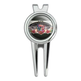 GRAPHICS & MORE Calavera Sugar Skull Guns on Dollar Day of The Dead Golf Divot Repair Tool and Ball Marker