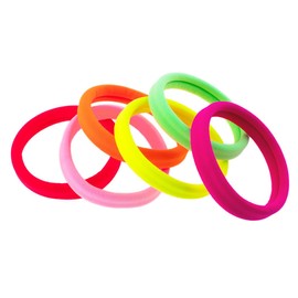 Righe e Pois - Pair of hair bands in neon colour in different colours made of microfibre made in Italy - 2 pieces - hair clip - thickness 1 cm - diameter 6 cm - made in Italy