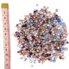 400 Pieces Enchanted Forest Rondelle Glass Crystal Bead Mix Silver