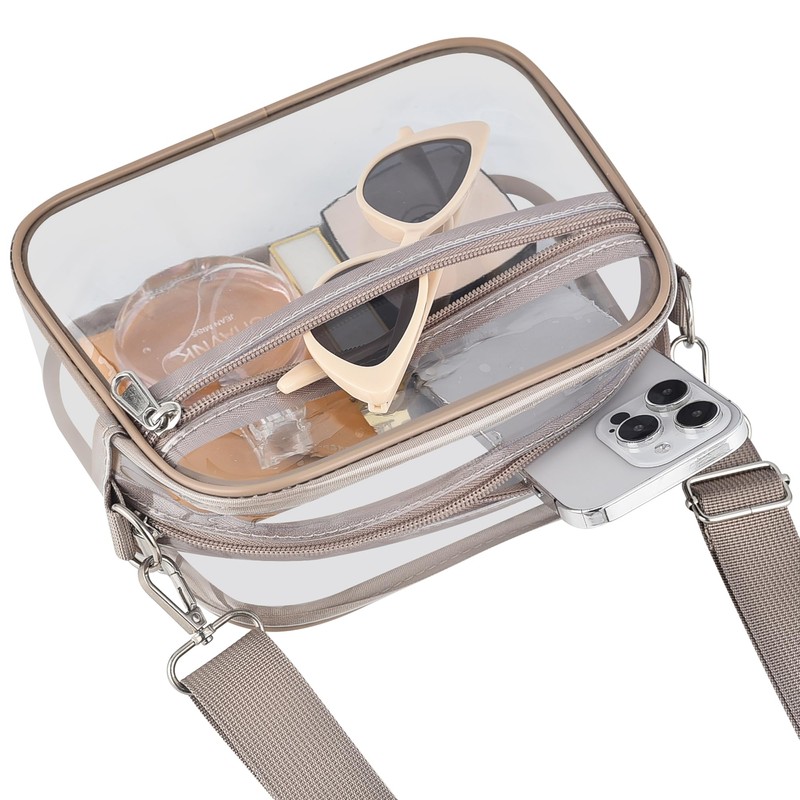 Busiuw Clear Bag for Stadium Events Mini Small Clear Purse