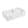 Claire 22” Rectangle Wall-Mount Bathroom Sink in White Marble