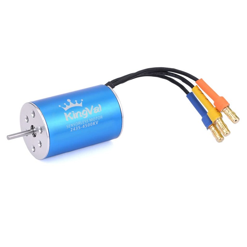 KingVal Replacement 2435 4500KV Sensorless Brushless Motor Shaft 2.0mm with