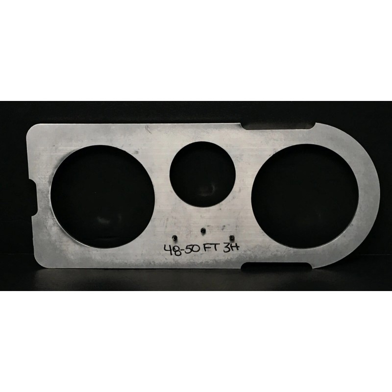 Dolphin Gauges 1948 1949 1950 FORD TRUCK 3 GAUGE BILLET