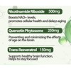 Suplemento NAD 100 capsulas Resveratrol Quecertin Energía y Vitalidad