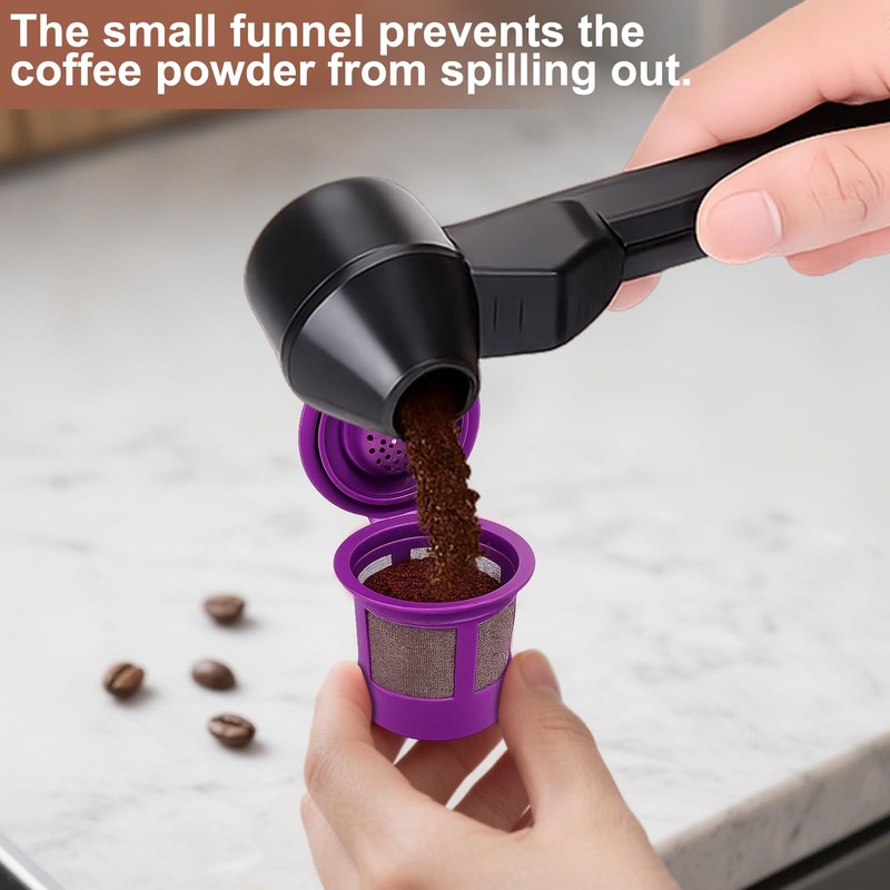 Palksky Coffee Scoop & Funnel for Reusable K Cup Refillable