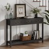ChooChoo Console Table with 3 Drawers, Rustic Entryway Table, Narrow