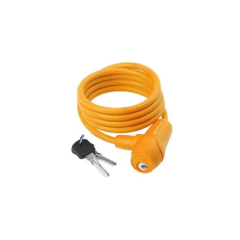 M Wave Unisex's S 8.15 S Spiral Cable Lock, Orange