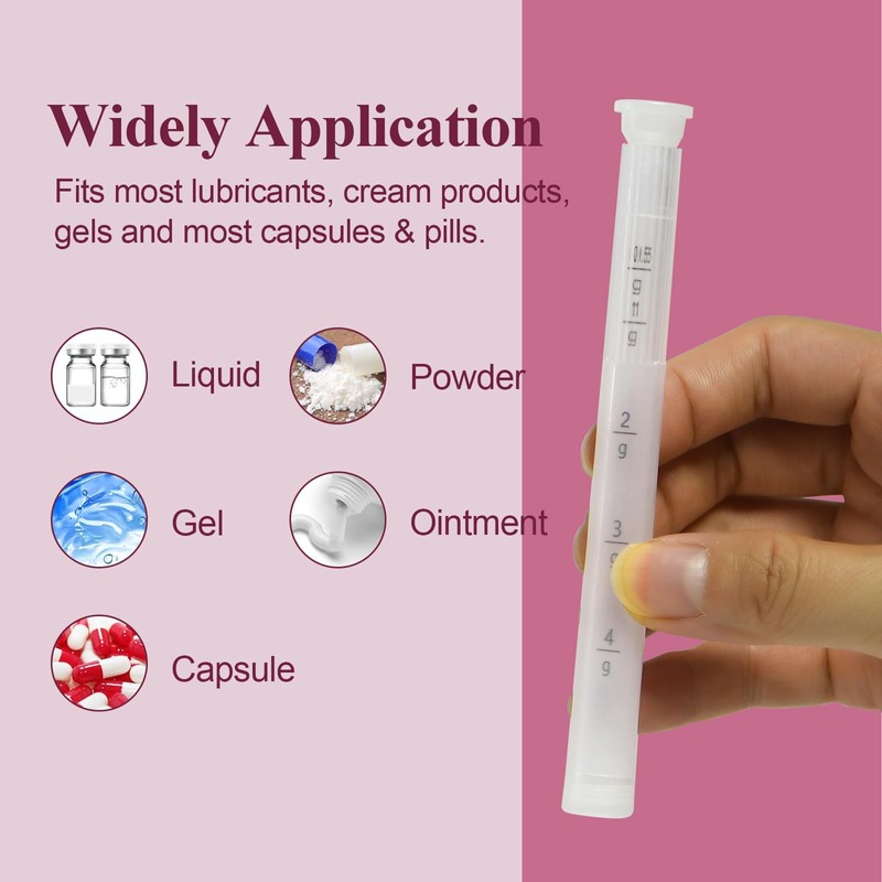 Dizzily 20 Packs Disposable Vaginial Cream Applicators - Fits Suppository,