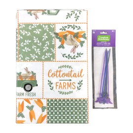 Easter Egg Vinyl Tablecloth: Colorful Decorated Eggs with a Flannel Backing (60 Round)