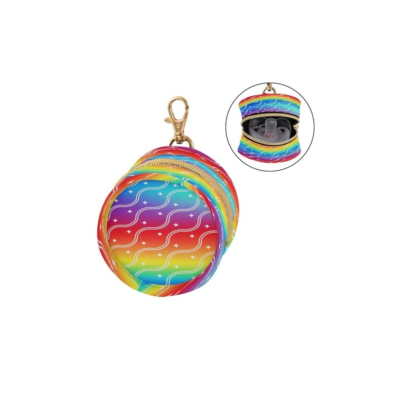 Funda de chupete de bebé con diseño de cuadros colorido