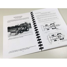 Operators Owners Manual for Case 480E Ll Loader Backhoe Loader Landscaper Book Maintenance Adjustments More