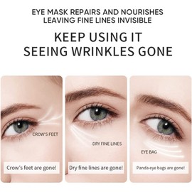 Under Eye Patches, 24K Gold Under Eye Treatment Masks, Collagen Patches Eye Masks with Moisturizing and Anti-Aging Effect,for Puffy Eyes, Dark Circles, Eye Bags, Improve Lines and Wrinkles- 60Pcs