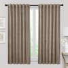 RYB HOME 72 inches Velvet Curtains for Farmhouse - Earth