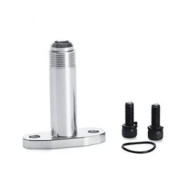 ANDO RACING An10 Oil Drain Flange,Extended Version Funnel Type Oil Drain Return Flange With O Ring For T3 T4 GT28 GT30 GT35 T25 Turbo Charger CNC Process Leak Proof