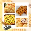 ExcellaElite Lattice Pastry Cutter, Pastry Lattice Roller Cutter with Wood