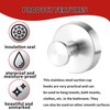 Bettinay 2 Pcs Stainless Suction Hooks for Bathroom, Heavy Duty