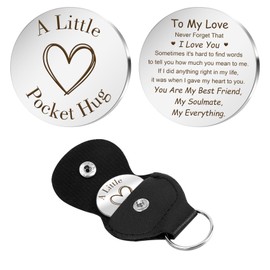 Valentines Day Gifts for Him Her Boyfriend Husband Girlfriend Wife Christmas Stocking Stuffers Anniversary Wedding Fathers Day Mothers Day I Love You Gifts Long Distance Couples Pocket Hug Token