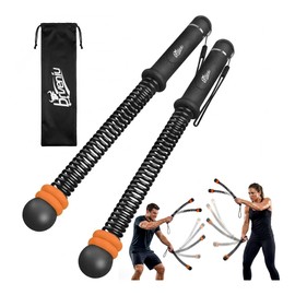 Brveniu Ropeless Battle Rope Portable Cordless Weighted for Home Gym(Black)