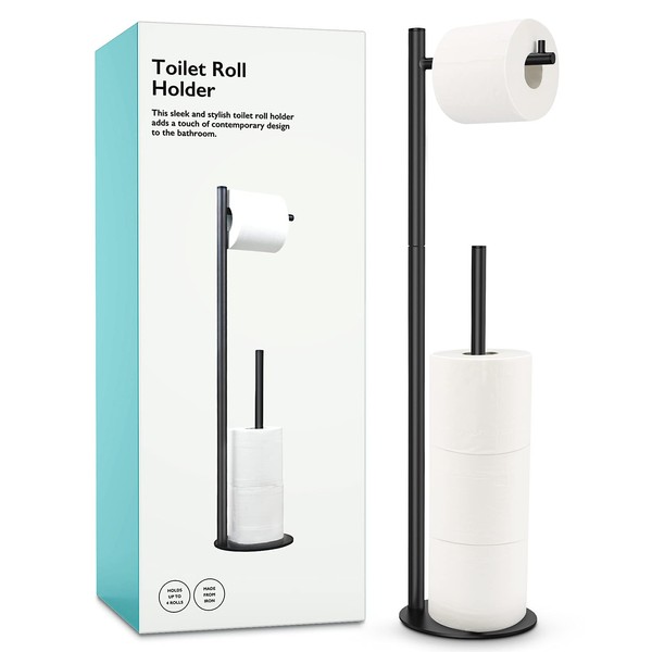 Toilet Paper Holder Stand, Bathroom Toilet Paper Roll Holder Stand
