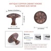 Xlroaafs 10 Pack Vintage Copper Cabinet Hardware Knobs Antique Drawer