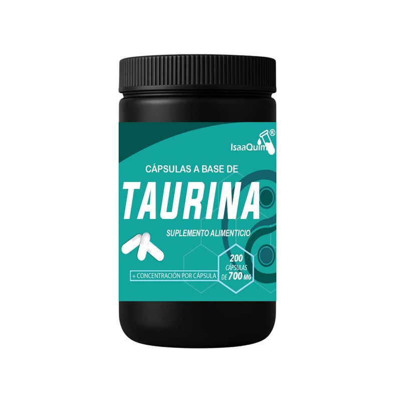 ISAAQUIM Taurina 700 mg – 200 Cápsulas | Aminoácido en